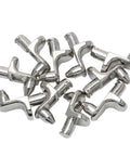 Built Tough Steel Shelf Support Pegs With 5mm Pins 10 Pack heavy duty cabinet hardware in silver for sturdy shelf support.