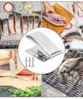 Drfeify fish fillet clamps, stainless steel with built-in spring, 6-piece set for fish cleaning and filleting