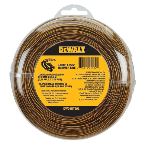 Trimmer Line Replacement Spool, 225 Feet Of 0.080 Inch Aerodynamic String, Built Tough For Max Runtime And Durability packaging