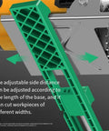 Adjustable Circular Saw Guide Rail for Woodworking Machines, Dope Pro Grade Base Clamp With Anti Shift Lock, cutting guide