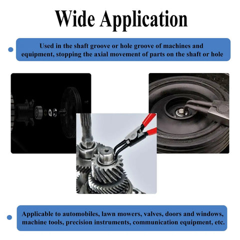 Wide application of 325 Pieces 304 Stainless Steel External C Clips Circlips Retaining Snap Ring Assortment Set For Shafts Cylinders Valves Machinery And DIY Enthusiasts Pro Grade Outdoor Projects.