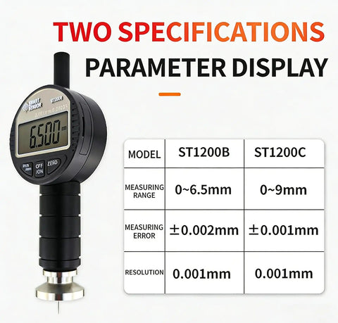Portable Handheld Digital Surface Roughness Tester For 0 To 9 mm Range And 0 To 9000 Um, 1 Um Resolution, Accuracy Within 2 Um