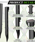 Heavy Duty Plastic Garden Stakes Set For Yard Fencing And Lawn Edging Thickened Ground Stakes With Non Slip Design