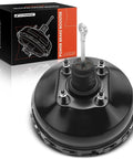 Ultra Heavy Duty Vacuum Brake Booster For GMC Yukon Tahoe Chevy C1500 K1500 1997 To 2001, black steel diaphragm with part detail.