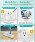 Safety features of Two Pack Wireless Remote Control Outlet Plugs No Wiring Needed Remote Light Switch Kit with 500 Feet RF Range 275V 15A 1500W.