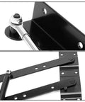 Detailed view of Heavy Duty 150N Kickback Lift Hinge for Solid Oak Coffee Tables, showing rustproof steel mechanics.