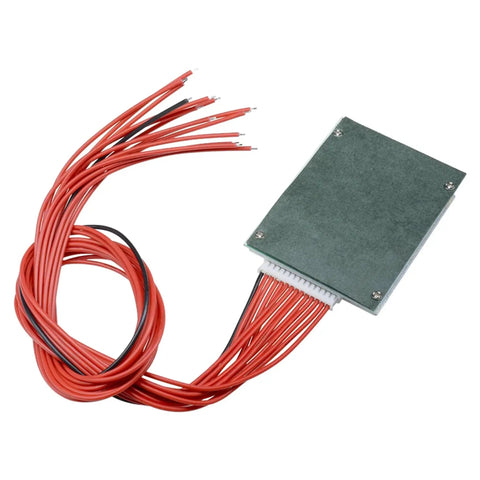 Slick Smart 13S 48V 30A Lithium Ion Bms Protection Board With Balanced Wire, showing wires and circuit board design.