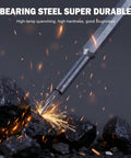 Screwdriver bit striking coal with sparks, showcasing the Pro Grade All In One 25in1 Precision Screwdriver Set With Magnetic Mini Repair Kit.