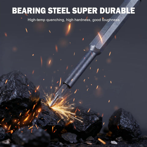 Screwdriver bit striking coal with sparks, showcasing the Pro Grade All In One 25in1 Precision Screwdriver Set With Magnetic Mini Repair Kit.