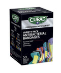 Extreme Hold Antibacterial Bandages For Fingers And Knuckles, Flexible Fabric Strips, Nonstick Pad With 0.8 Percent Benzalkonium Chloride
