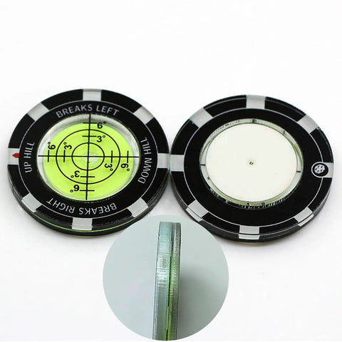 Precision Reader Levels Golf Marker And Putting Aid With Round Bubble Level To Read Greens Portable Practice Tool For Golfers