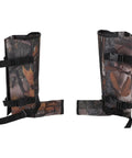 Trail Ready Lightweight Breathable Polyester Snake Gaiters with Snake Proof Leg Guards Leaf Print Design for Hiking Camping