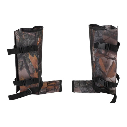 Trail Ready Lightweight Breathable Polyester Snake Gaiters with Snake Proof Leg Guards Leaf Print Design for Hiking Camping