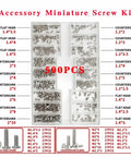 Top Shelf Micro Screw Kit With Dependable Driver Ideal For Glasses Laptops Watches And Electronics Back Covers Rust Proof Precision hardware set with 500 pieces.