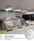 Ceiling Motion Sensor Light Switch With 360 Degree Occupancy Sensor 10A 120V hardwired in a garage with car under cover