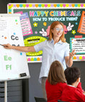 Teacher using Therapy Office Bulletin Board Decoration Set For Mental Health Classrooms And Counselors, Back To School Must Have Happy Chemicals Poster Kit With Brain Cutout during lesson.