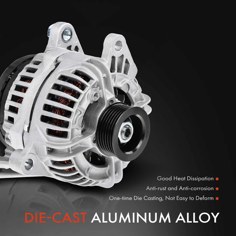 Alternator 12V 132Amp Replacement For Ram 1500 Durango And Jeep Grand Cherokee 1999 Through 2006 3.7L V6 And 4.7L V8