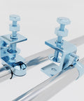 Galvanized Steel I Beam Cable Clamps Kit DIY Friendly For Conduit Mounting 4 Pack With 1 Inch And 1-1/4 Inch Beam Hangers Simple