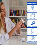 BigWave Drops Audio Wipes for hearing aids, 100 pcs, alcohol-free, individually packaged.