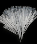 100 Pack 3ml Disposable Plastic Pipettes With Graduated Measurements For Science Labs And Home Experiments Ideal For Essential Oils Cosmetics Makeup Transfer DIY Projects Soft Polyethylene Droppers, clear on black