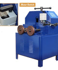 Heavy Duty Electric Pipe Bender Roller Setup Shape Round Square Steel Tubing Adjust Flexible Radius with motor switch detail.