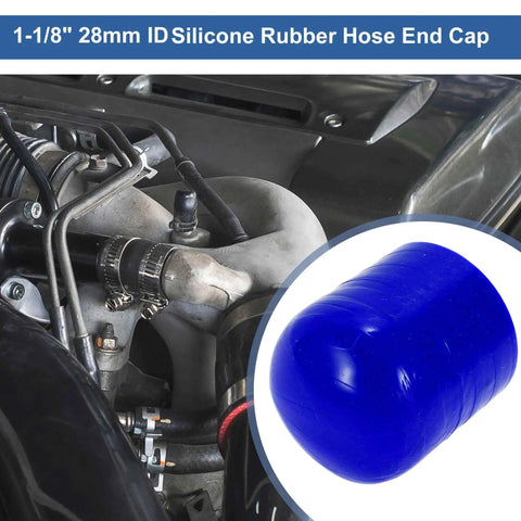 Silicone Hose End Cap 1-1/8 Inch ID 28mm With 3-Ply Polyester Layer for High Temp Engine Coolant Vacuum Seal Turbo Bypass Valve Blue 30mm Beefed-Up Multi-Layer Guard used in engine
