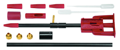 Rapid Deluxe Bore Guide Kit With Four Muzzle Guides for Easy Gun Cleaning components displayed.