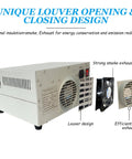 Powerful 800W Reflow Oven With Infrared Heater Soldering Station showing louver and smoke exhaust design