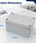 Rock Solid IP67 Aluminum Junction Box Panel Ready Mounting Enclosure With Precision Holes No Leak Seal Corrosion Proof Housing dimensions 5.9x3.15x3.94in