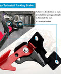 All Models Parking Brake Spring Kit For RZR And Ranger UTVs EZ Install shown with installation steps