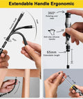 Huge 132 In 1 Precision Screwdriver Set With Magnetic Bits For Electronics And Bike Fixes High Hardness Drivers Plus Storage Case Totally Nailed It. Flexible precision screwdriver with 65mm shaft, 360° rotating handle, silicone grip, and magnetic bits