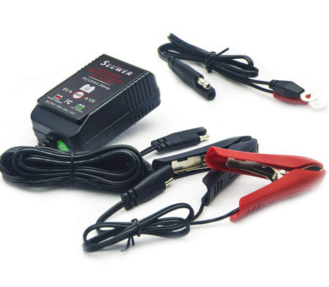 Automatic Trickle Battery Charger For 6V And 12V Batteries Hella Reliable 1250Ma Smart Maintainer with cables and clips