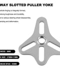 4-Way slotted puller yoke from 46 Piece Steering Wheel Puller Kit for Harmonic Balancers, Crank Pulleys, Gears and 4 Way Slotted Puller