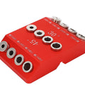 Pro Grade 30 Degree 45 Degree 90 Degree Drill Guide For Woodworking With Steel Drill Sleeves Aluminum Alloy Hole Jig For Furniture Assembly DIY Crafting Precise Drill Locator Fixture Tool, red aluminum body with steel sleeves