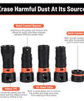 Upgraded 7 Pcs Dust Collection Hose Adapter Kit With Rotating Clamps For Shop Vac System compatible with different power tools.