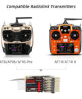 Rock Solid 2.4GHz RC Receiver For Drone And Fixed Wing, 6/10 Channel SBUS PWM PPM Outputs with compatible Radiolink transmitters
