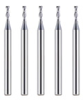 SpeTool 5-pack of 1/16 in TiAlN-coated 2-flute flat-nose carbide end mills with 1/8 in shank