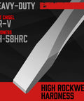 Flat chisel from 16 Piece Precision Punch And Chisel Set With Taper Punch Pin Punch Center Punch Cold Chisels And Gauge, CR-V steel