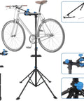 Adjustable 42.5 To 74 Inch Bike Repair Stand Portable Foldable Bicycle Workshop Rack for Home and Shop with 66 lb capacity, stable frame