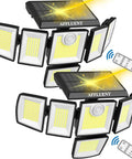 Power Packed Solar Motion Sensor Flood Lights 3200LM 496LED Six Head Outdoor Security Floodlight with remote control