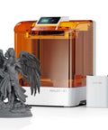 Halot X1 Combo Resin 3D Printer With 16K Mono LCD 14x19 μm Pixels Crazy Fast 170 mm per hour, detailed miniature beside printer
