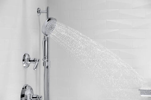 Bancroft Multifunction Handheld Showerhead With Three Spray Settings And Silk Spray, 1.75 GPM High Pressure Flow, Polished Chrome Finish