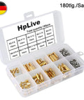 Brass Hex Standoff Spacer Set For Electronics And DIY Projects M2.5 Threaded Spacers With Nuts And Screws PCB Friendly