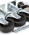 Cstr 9 Lock And Non Lock Assembly For Commercial Fryers, Beefy Black Replacement Part with screws, easy install.