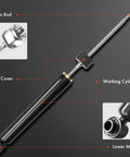 Front Steering Damper Stabilizer For Ford F 250 F 350 Super Duty 2005 2006 2007 4WD 4x4 Pickup components labeled