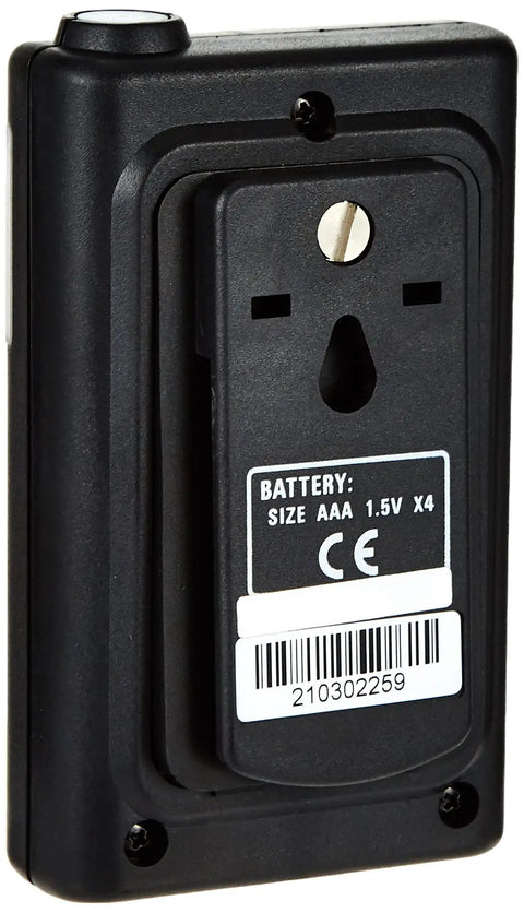 Back view of Handheld Digital Solar Power Tester Meter With 0 To 2000 W Per Sqm Readout showing battery compartment
