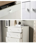 8 Pack Polished Chrome Crystal Glass Cabinet Knobs Oval Drawer Pulls for Dresser Drawers Kitchen Cupboard Wardrobe and Bathroom Cabinets With Durable Chrome Base and Easy Mount Installation on white drawers and cupboards