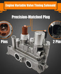 Vvt Solenoid Front Spool Valve Assembly For Honda 3.5L V6 Engines Fits Accord 2008 To 2012 Odyssey, precision-matched plug