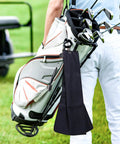 Golf Towel And Club Brush Set With Clip 16x24 Microfiber Towels Two Black Towels Plus Retractable Zip Line Brush And Heavy Duty Divot Tool