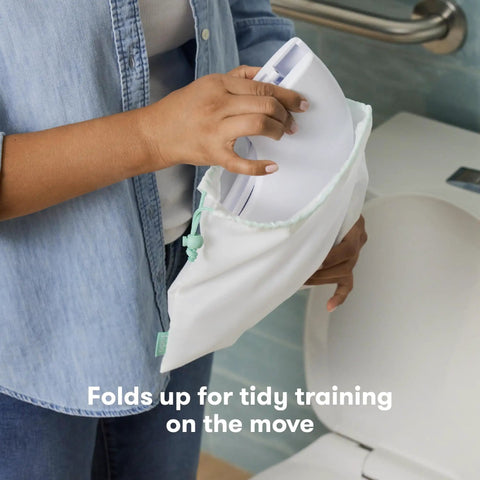 Rock Solid Foldable Toddler Potty Seat Fits Standard Household Toilets Lightweight Travel Toilet Trainer With Zippered Bag Hassle Free Potty Training On The Fly
